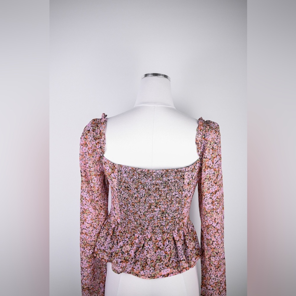 ASTR The Label Floral Pink Blouse NWOT - Picture 7 of 7